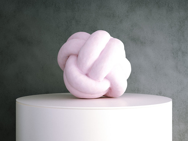 Cushion - Pink Knot