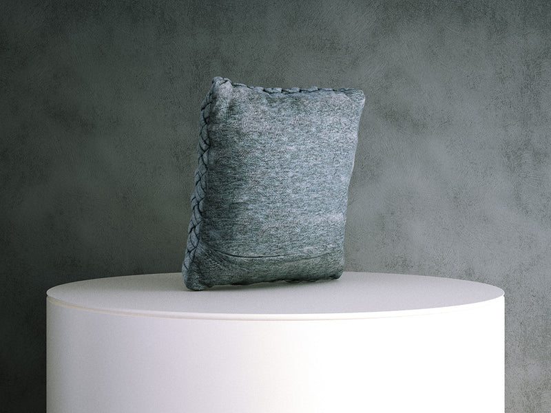 Cushion - Grey Heavy Knit